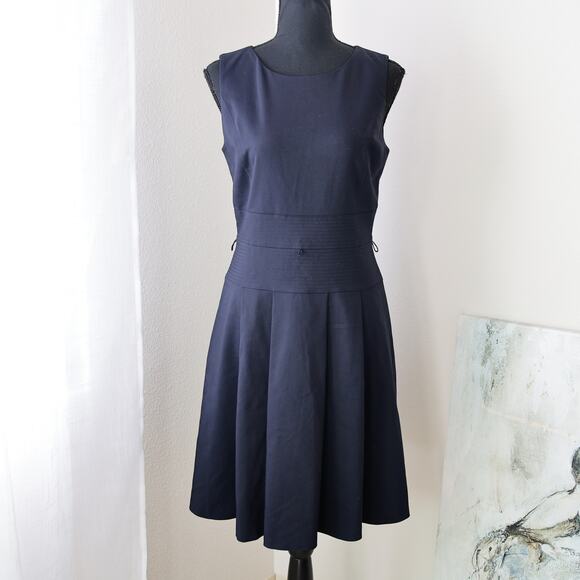 Tommy Hilfiger Navy Blue Cotton Blend  dress size 4 S - Picture 1 of 7